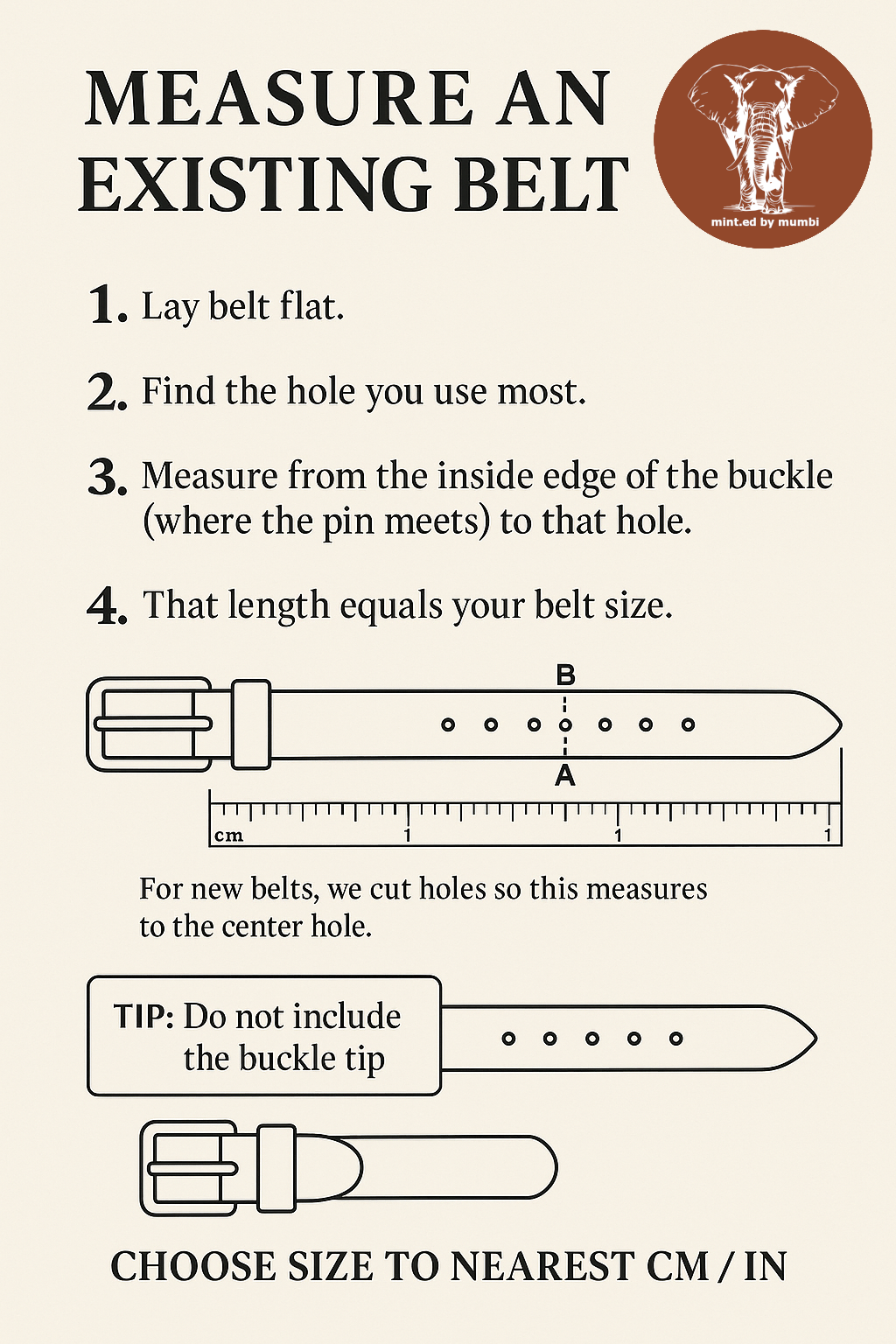 Image for Measuring an existing belt